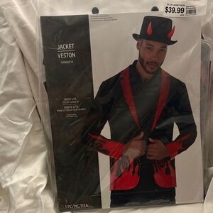Black and Red Devil Costume Blazer